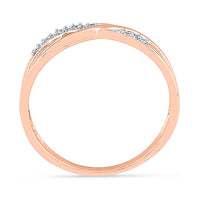 9ct Rose Diamond Stackable Ring Rings Bevilles 
