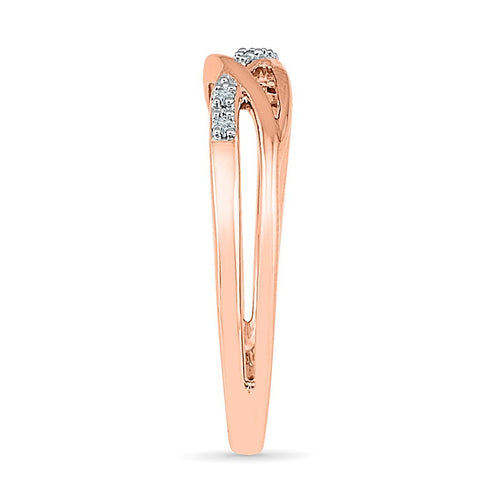 9ct Rose Diamond Stackable Ring Rings Bevilles 