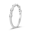 9ct White Gold 0.10ct Diamond Stackable Ring Rings Bevilles 