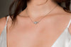 GEORGINI ICONIC BRIDAL HYACINTH NECKLACE SILVER Bevilles Jewellers 