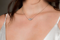 GEORGINI ICONIC BRIDAL HYACINTH NECKLACE SILVER Bevilles Jewellers 