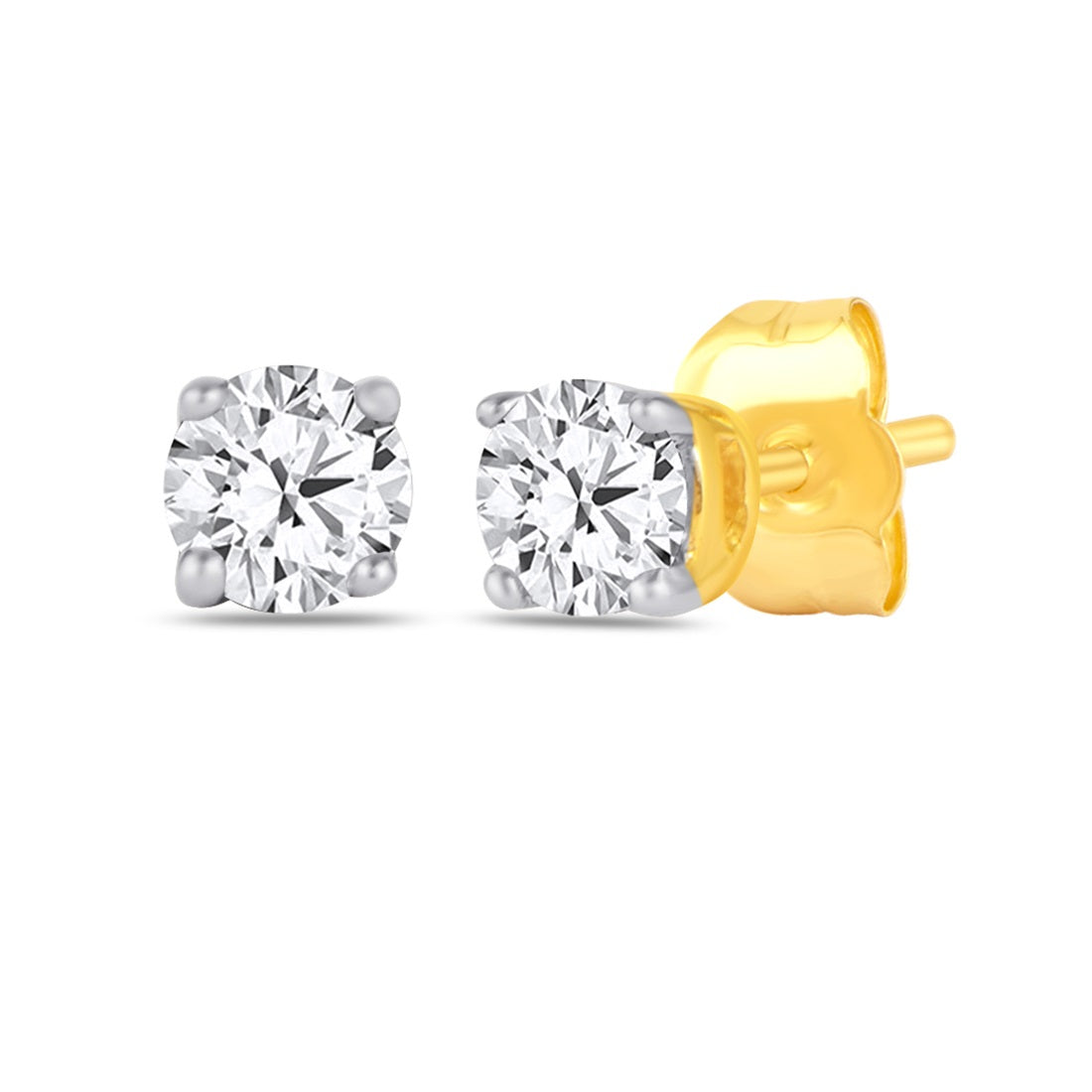 Tia 9ct Yellow Gold 0.10ct Diamond Stud Earrings Earrings Bevilles 