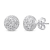 Diamond Earrings with 1/3ct of Diamonds in 9ct White Gold Earrings Bevilles 