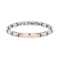 Maserati Jewels Men's Rose Gold Screw Bracelet Bevilles Jewellers 