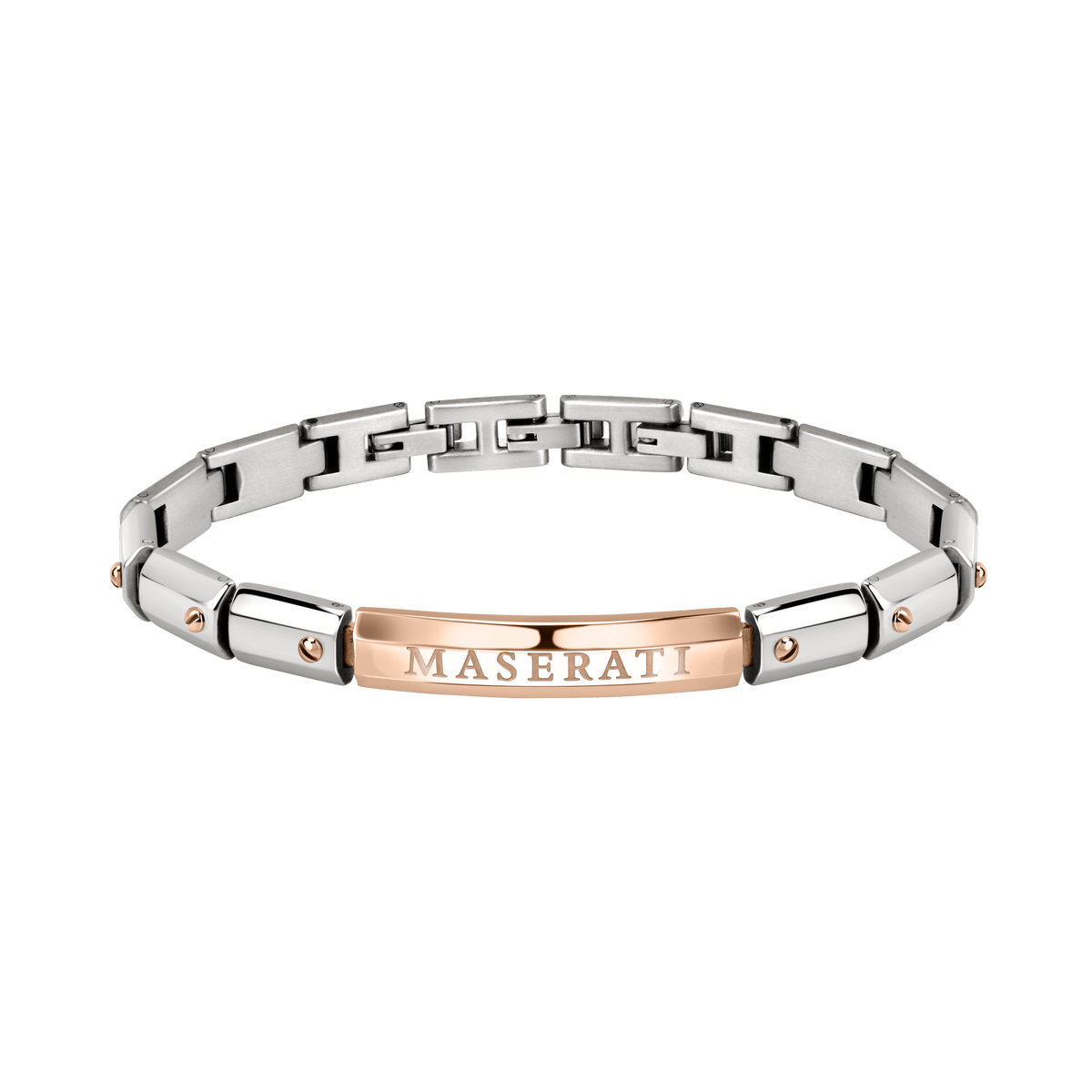 Maserati Jewels Men's Rose Gold Screw Bracelet Bevilles Jewellers 
