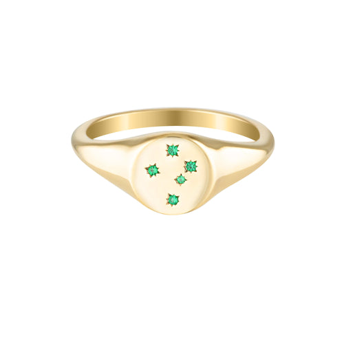 GEORGINI COMMONWEALTH COLLECTION SOUTHERN CROSS RING GOLD Bevilles Jewellers 