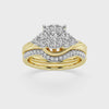 Facets of Love Trillion Look Ring with 3/4ct of Diamonds in 18ct Yellow Gold