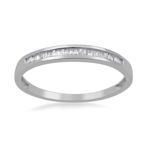 9ct White Gold Diamond Ring Rings Bevilles 
