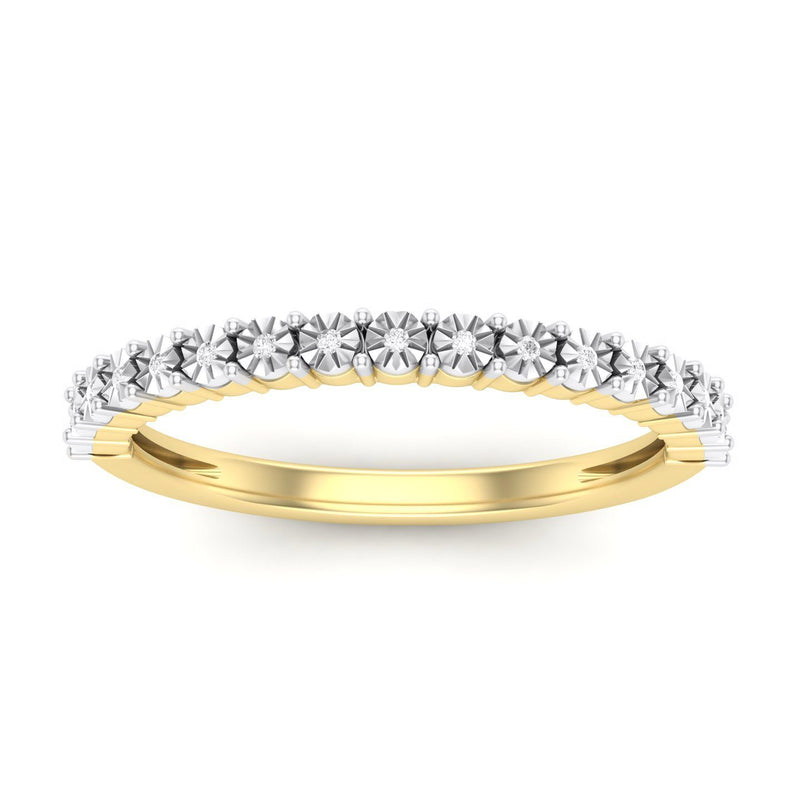 Diamond Set Dress Ring in 9ct Yellow Gold Rings Bevilles 