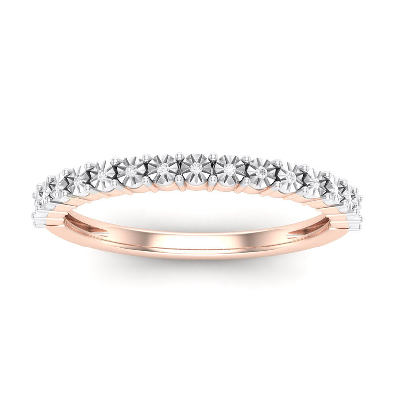 Diamond Set Dress Ring in 9ct Rose Gold Rings Bevilles 