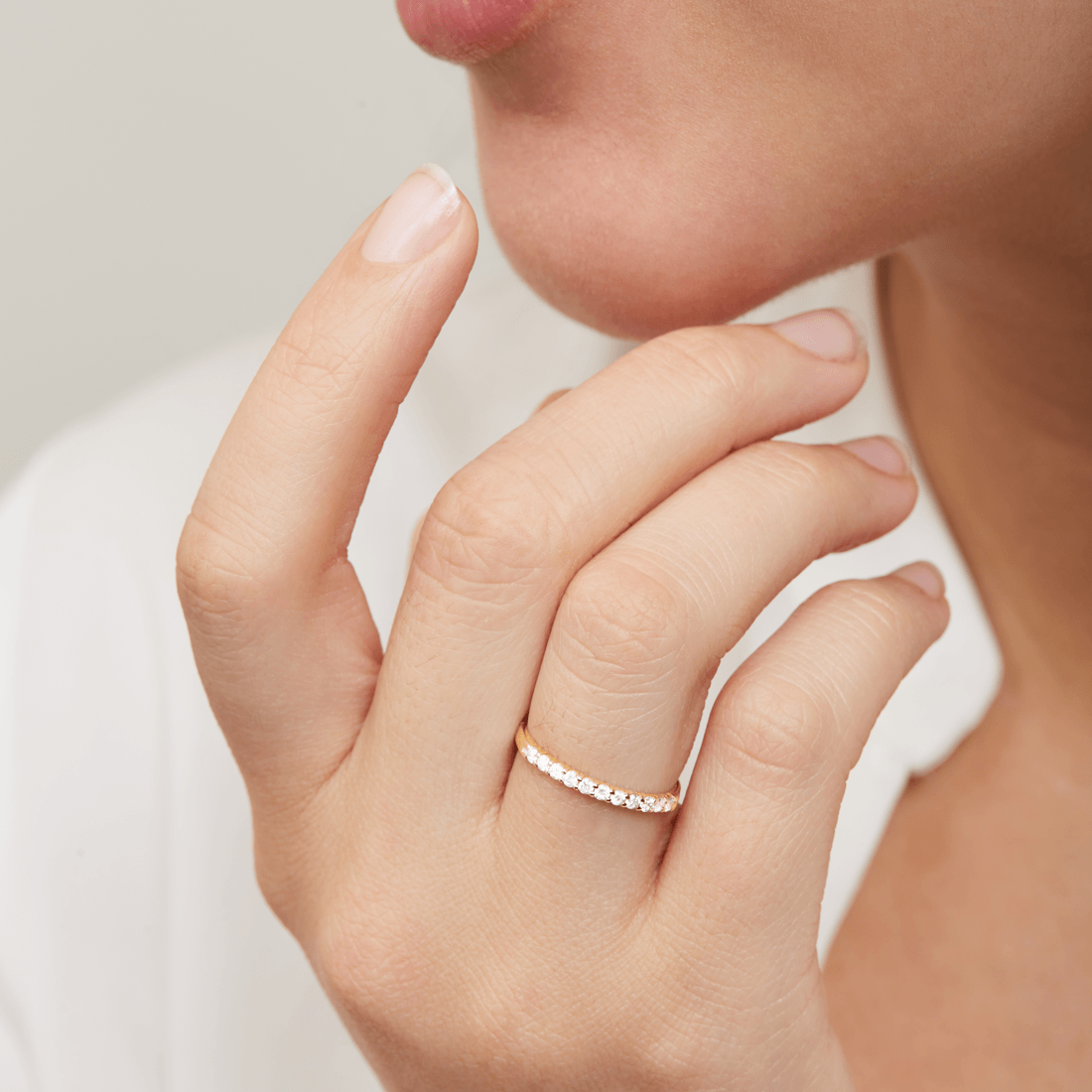 9ct Yellow Gold Diamond Eternity Ring Rings Bevilles 