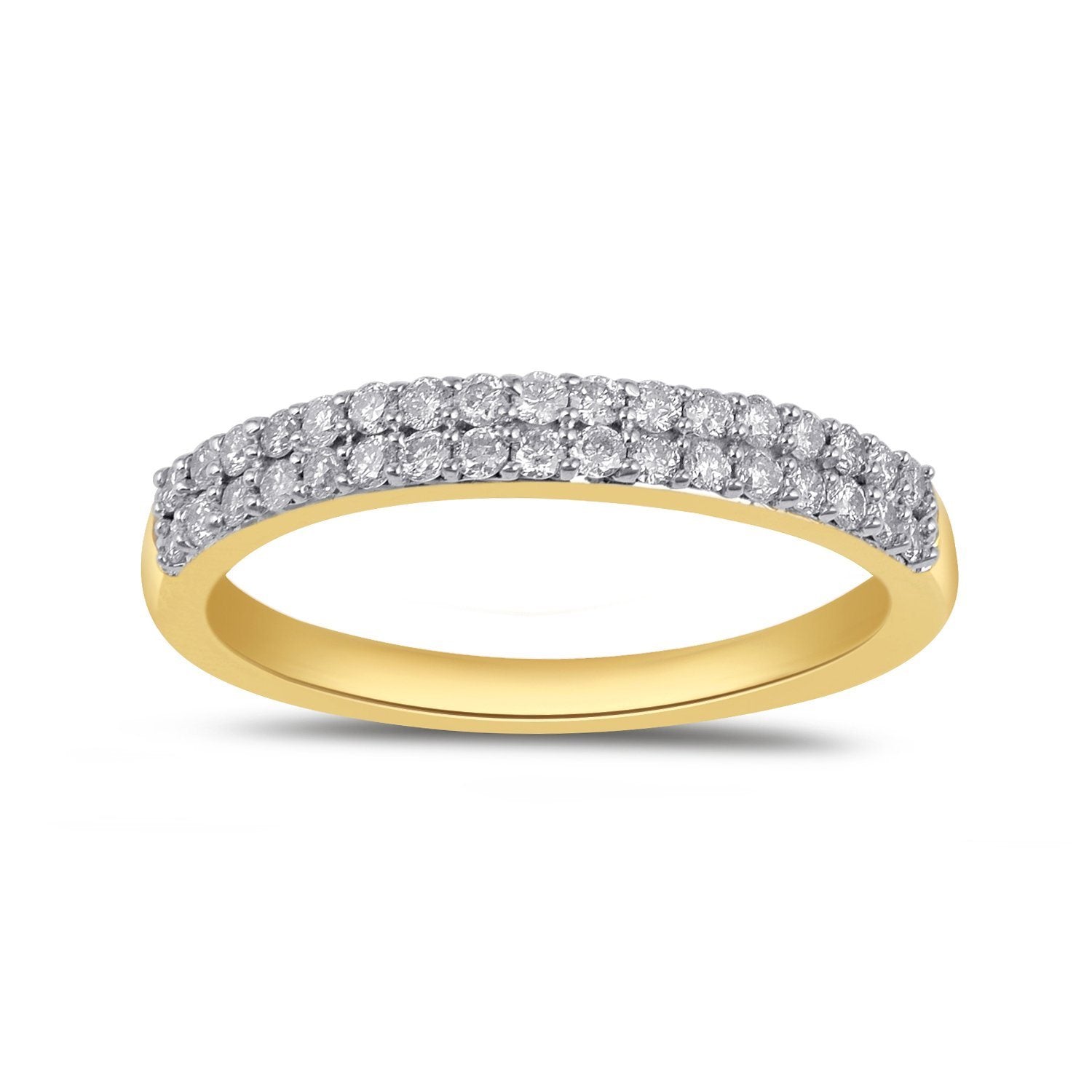 Eternity Ring with 1/3ct of Diamonds in 9ct Yellow Gold Rings Bevilles 