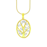 9ct Yellow Gold Diamond Set Tree Of Life Pendant Necklaces Bevilles 