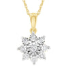 9ct Yellow Gold .10ct Diamond Necklace Necklaces Bevilles 