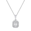 9ct White Gold 0.35ct Diamond Necklace Necklaces Bevilles 