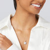 Miracle Little Halo Necklace with 0.15ct of Diamonds in 9ct Rose Gold Necklaces Bevilles 