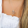 Diamond Heart Necklace in Sterling Silver Necklaces Bevilles 