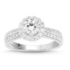 Love by Michelle Beville Halo Solitaire Ring with 1.00ct of Diamonds in 18ct White Gold Rings Bevilles 