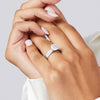 Love by Michelle Beville Halo Solitaire Ring with 1.00ct of Diamonds in 18ct White Gold Rings Bevilles 