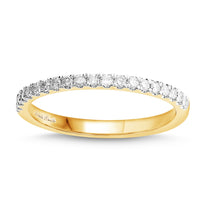 Love by Michelle Beville Eternity Ring with 1/5ct of Diamonds in 18ct Yellow Gold Rings Bevilles 