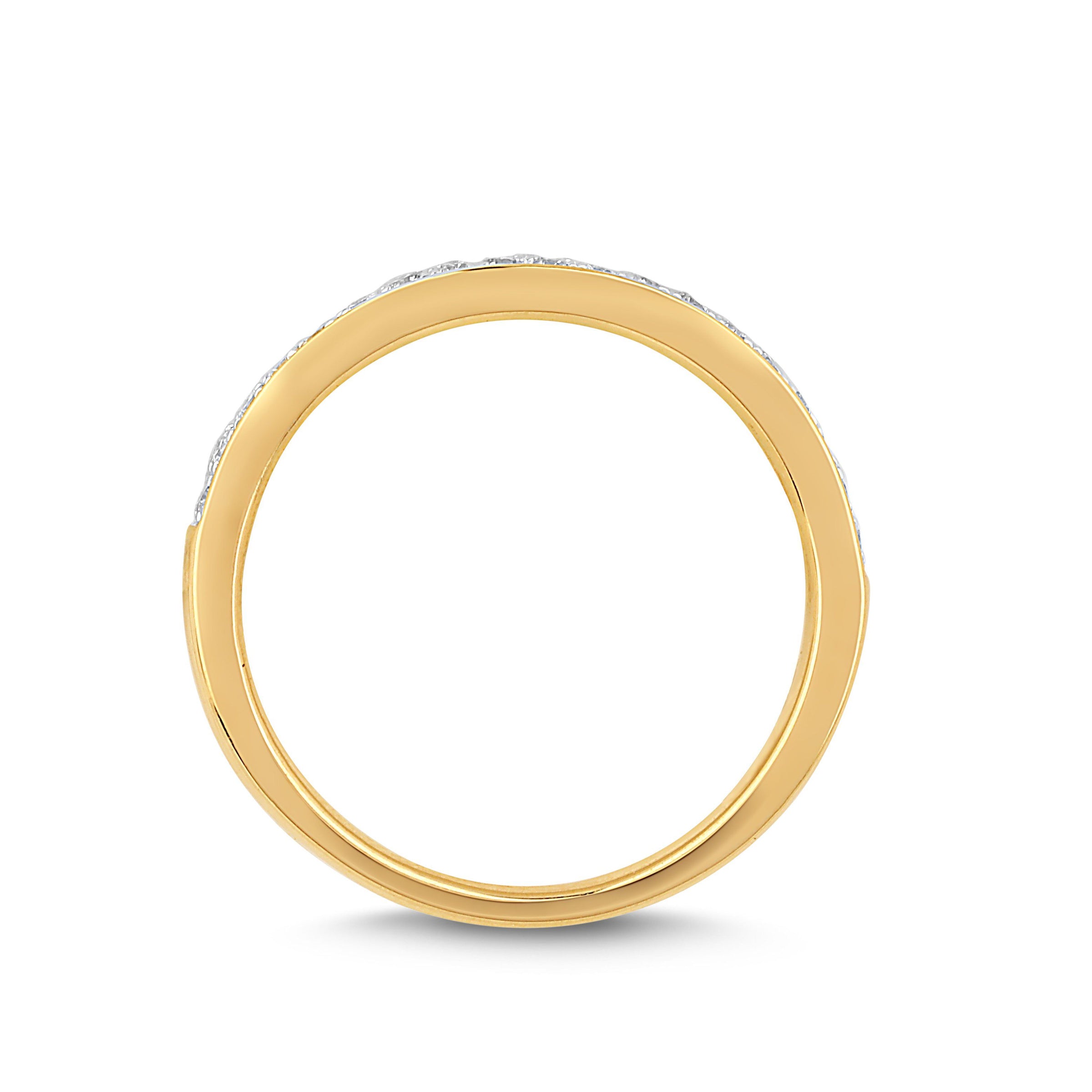 Love by Michelle Beville Eternity Ring with 0.15ct of Diamonds in 18ct Yellow Gold Rings Bevilles 
