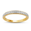 Love by Michelle Beville Eternity Ring with 0.15ct of Diamonds in 18ct Yellow Gold Rings Bevilles 