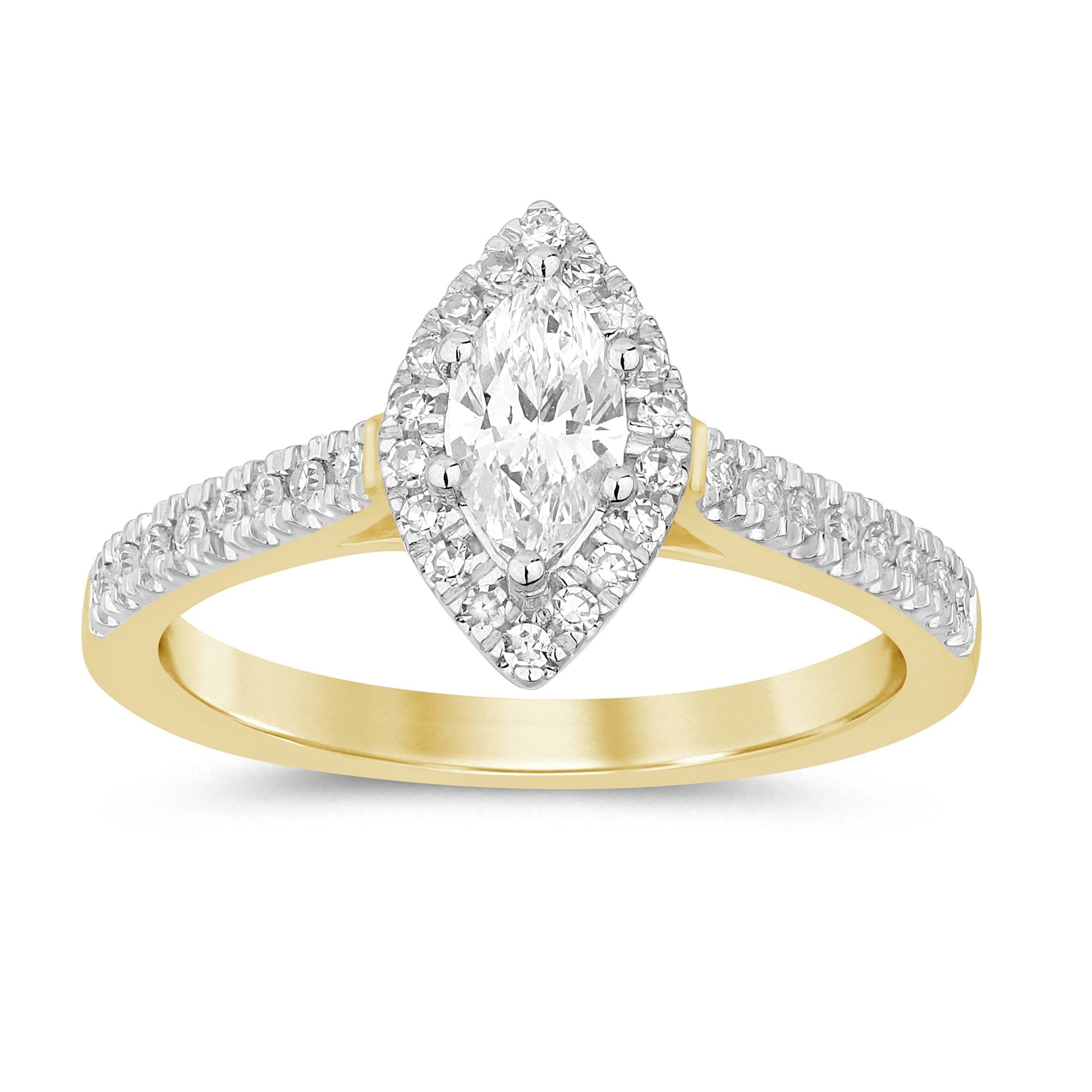 Meera Solitaire Ring with 0.60ct of Laboratory Grown Diamonds in 9ct Yellow Gold Rings Bevilles 