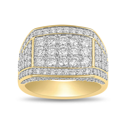 Meera Men's Ring with 3.00ct of Laboratory Grown Diamonds in 9ct Yellow Gold Rings Bevilles 