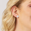 Meera Miracle Halo Earrings with 1/5ct of Laboratory Grown Diamonds in 9ct Yellow Gold Earrings Bevilles 
