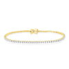 Meera Tennis Bracelet with 1.50ct of Laboratory Grown Diamonds in 9ct Yellow Gold Bracelets Bevilles 