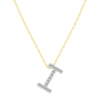 Diamond Initial Slider Necklace in 9ct Yellow Gold Necklaces Bevilles 