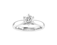 Meera Solitaire 1.00ct Laboratory Grown Diamond Ring in 18ct White Gold Rings Bevilles 
