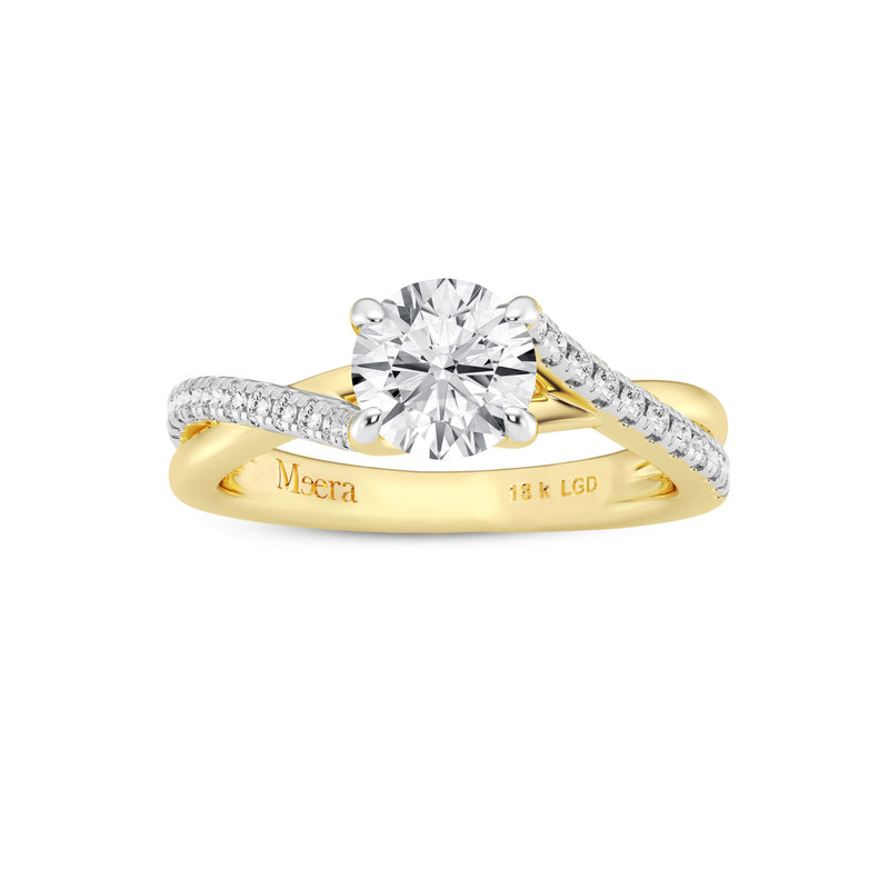 Meera Solitaire Ring with 1.15ct of Laboratory Grown Diamonds in 18ct Yellow Gold Rings Bevilles 