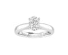 Meera Oval Cut Solitaire 1.00ct Laboratory Grown Diamond Ring in 18ct White Gold Rings Bevilles 
