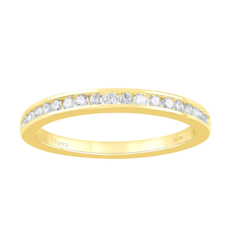 Meera Eternity Ring with 1/4ct of Laboratory Grown Diamonds in 18ct Yellow Gold Rings Meera 