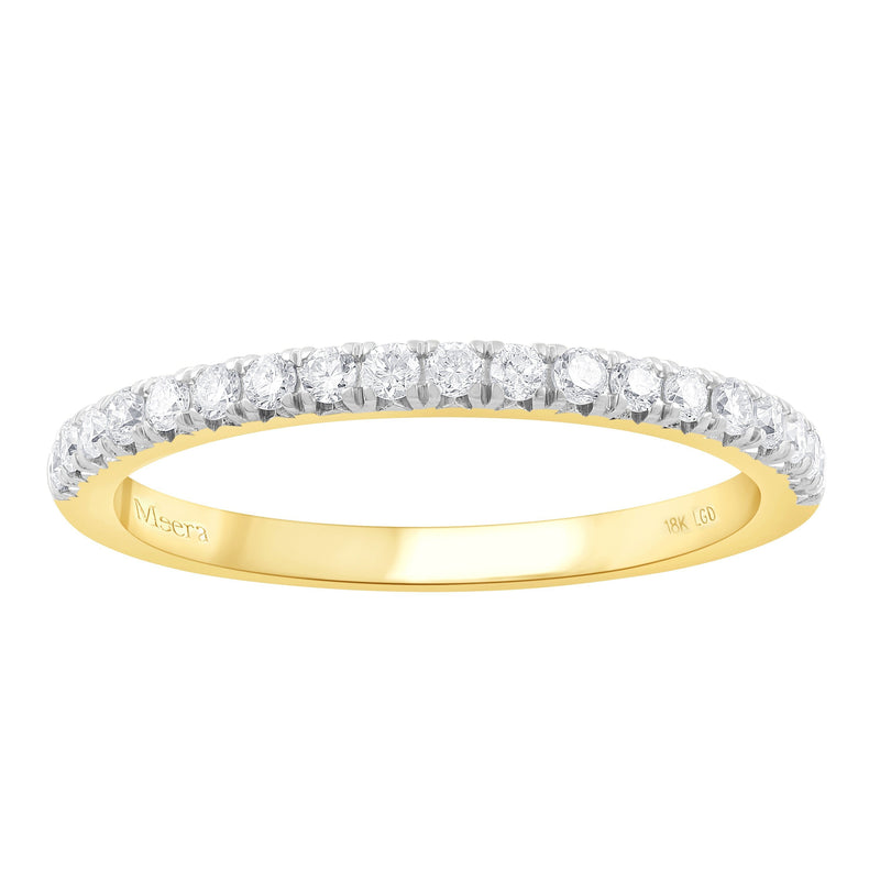 Meera Eternity Ring with 1/4ct of Laboratory Grown Diamonds in 18ct Yellow Gold Rings Meera 