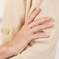 Meera Eternity Ring with 1/4ct of Laboratory Grown Diamonds in 18ct White Gold Rings Bevilles 