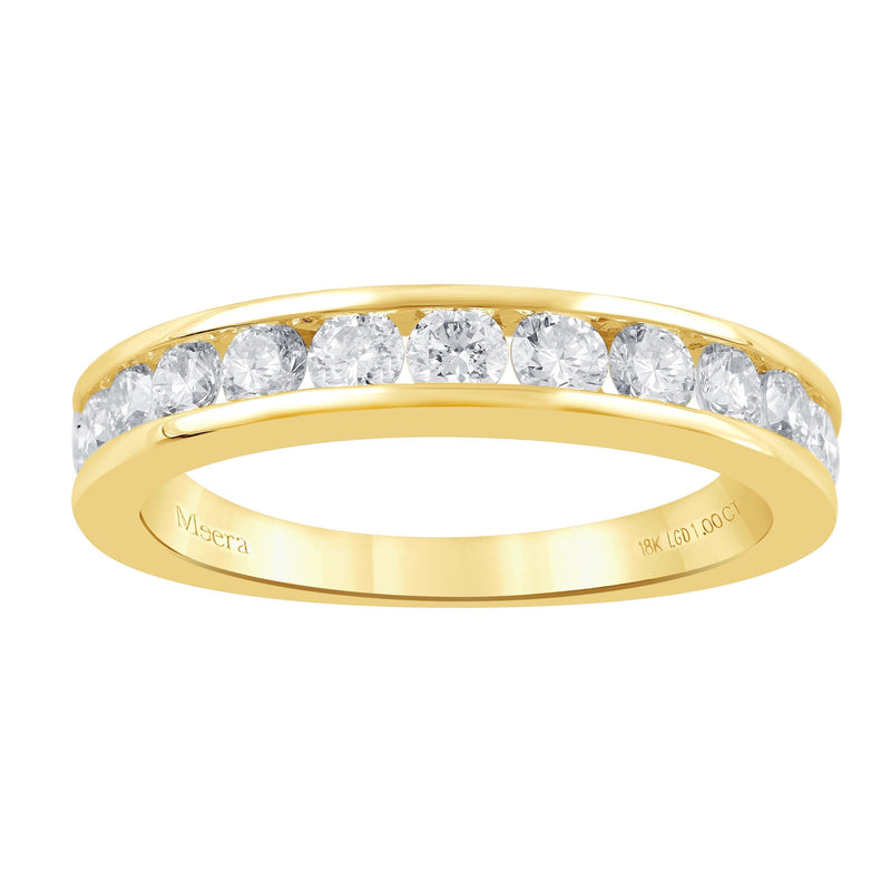 Meera Eternity Ring with 1.00ct of Laboratory Grown Diamonds in 18ct Yellow Gold Rings Meera 