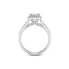 Love by Michelle Beville Halo Solitaire Ring with 1.35ct of Laboratory Grown Diamonds in 18ct White Gold Rings Bevilles 