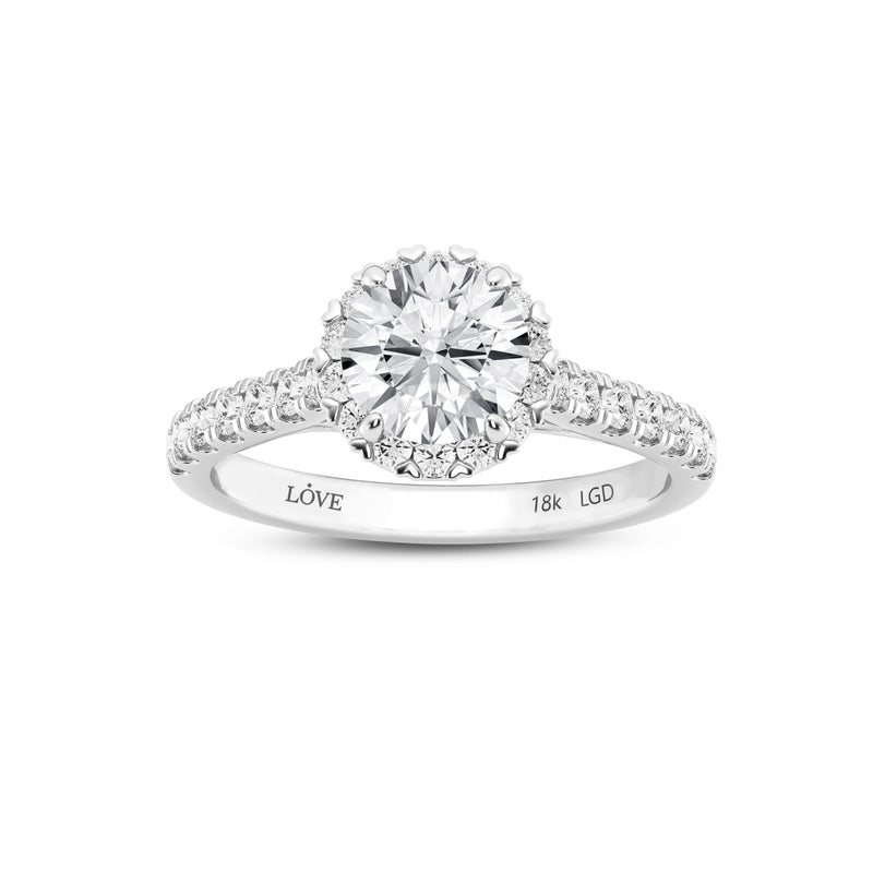 Love By Michelle Beville Solitaire Ring with 1.50c of Laboratory Grown Diamonds in 18ct White Gold Rings Bevilles 
