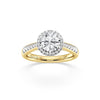 Love by Michelle Beville Halo Solitaire Ring with 1.35ct of Laboratory Grown Diamonds in 18ct Yellow Gold Rings Bevilles 