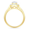 Martina Brilliant Halo Ring with 1/3ct of Diamonds in 9ct Yellow Gold Rings Bevilles 