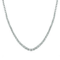 Brilliant Miracle Tennis Necklace with 1/2ct of Diamonds in Sterling Silver Necklaces Bevilles 