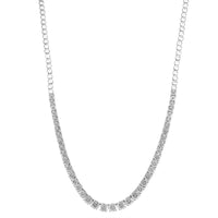 Brilliant Miracle Tennis Necklace with 1/2ct of Diamonds in Sterling Silver Necklaces Bevilles 