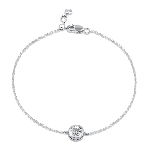 Solitaire Bracelet in Sterling Silver Bracelets Bevilles 