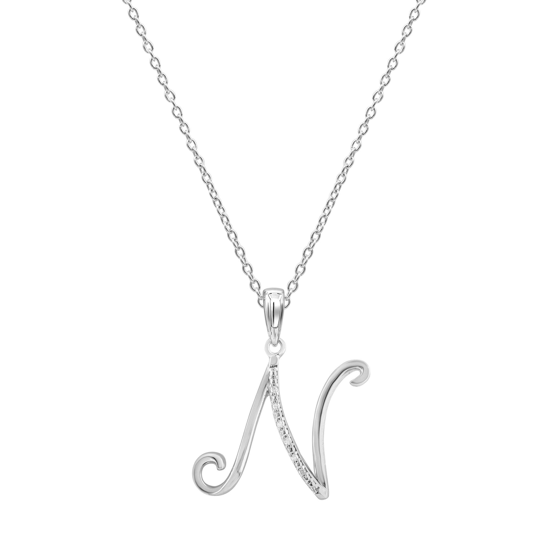 Diamond Initial S Necklace main image 0