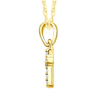 Children's Diamond Cross Necklace in 9ct Yellow Gold Necklaces Bevilles 