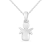 Children's Diamond Angel Necklace in Sterling Silver Necklaces Bevilles 