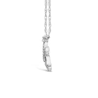Children's Diamond Princess Tiara Necklace in Sterling Silver Necklaces Bevilles 