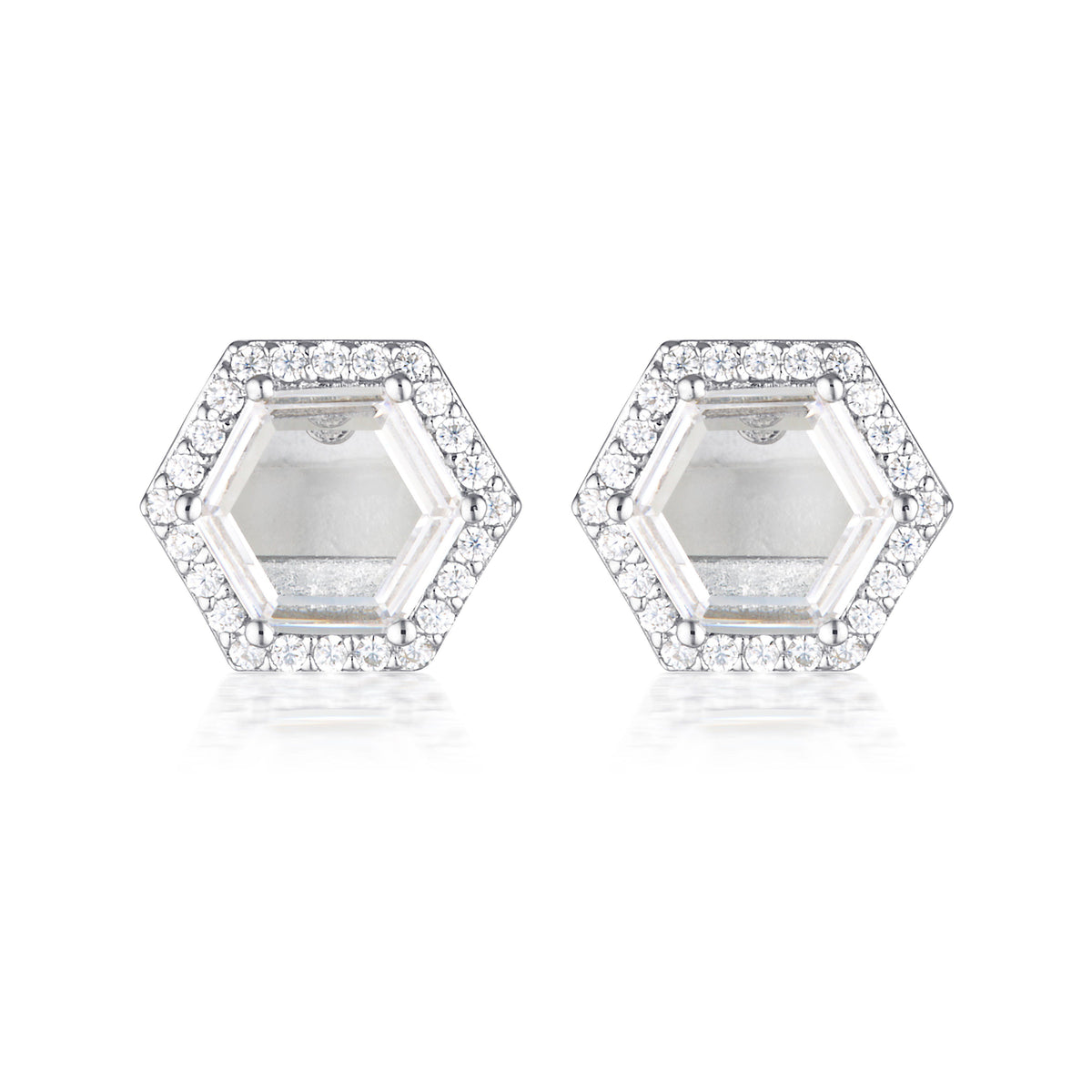 GEORGINI COMMONWEALTH COLLECTION BIRMINGHAM EARRINGS SILVER Bevilles Jewellers 